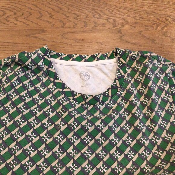 Tory Burch Women Green Logo T-SHIRT SIZE M - Picture 4 of 9